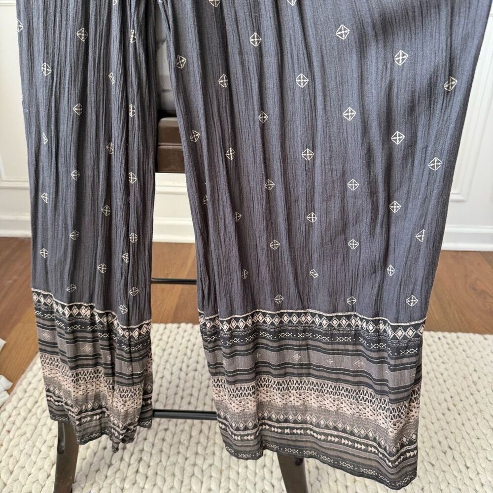 Free People Deep V Boho Jumpsuit Grey $168 S - Picture 5 of 11